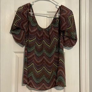 Small open shoulder blouse